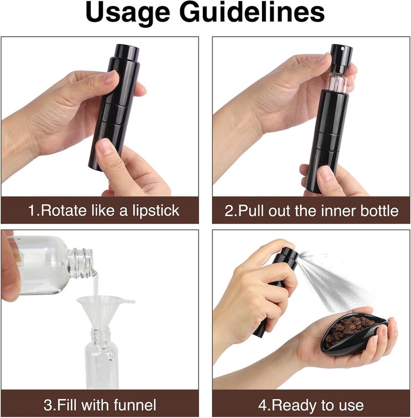 FEUNLEM Coffee Bean Dosing Cup and Spray Bottle Set - Ceramic Espresso Accessories Kit, 8ml Static Reducing Sprayer for Camping, Gym, Home Use | Barista-Approved Dosing Tools - Image 5
